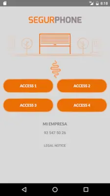 SEGURphone android App screenshot 1