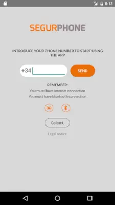 SEGURphone android App screenshot 2